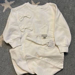NWT Habitual Baby Girl Sweatshirt and Leggings